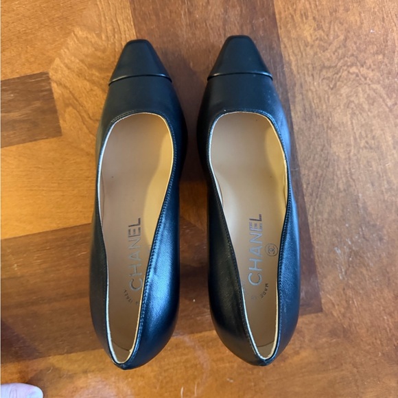 Chanel Black Leather Heels - Picture 3 of 9